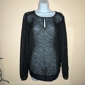 🖤3/$20🖤Black See Through Top